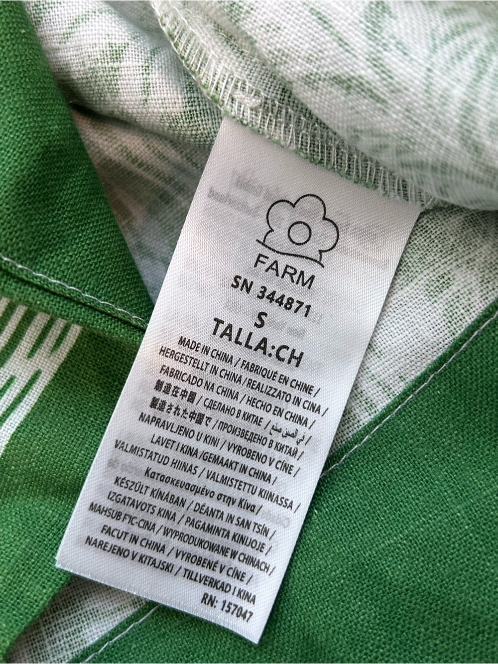 Anthropologie- Farm Rio Delicate Tapestry Midi Green dress - Picture 8 of 10